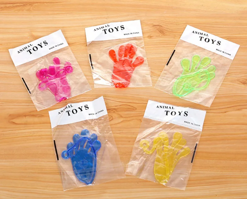 100pcs sticky hands palm toys funny gadgets practical jokes squishy party prank gifts novelty gags toys for children brinquedos free global shipping