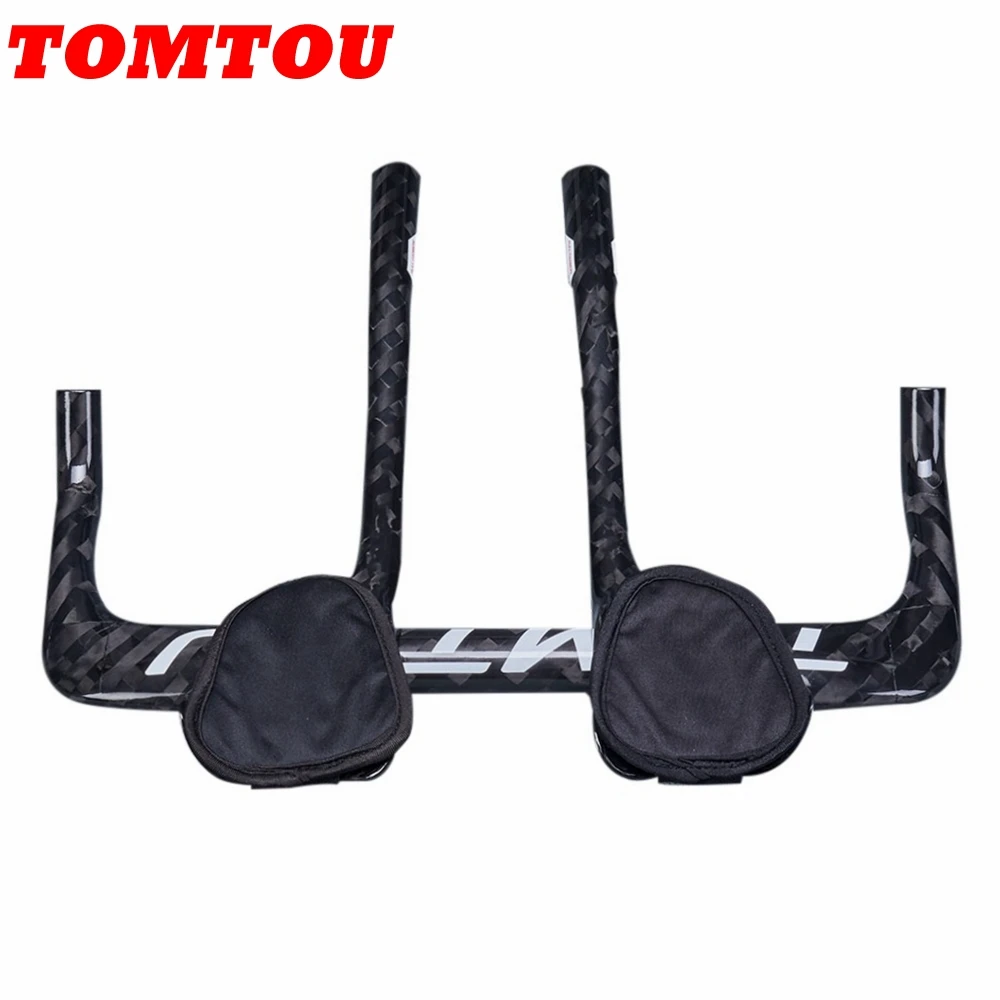 

TOMTOU 12K Углеродное волокно TT комплекты для руля велосипед TT время пробки Триатлон аэробалка упор руль Аэробика XXX велосипед Дорожные части