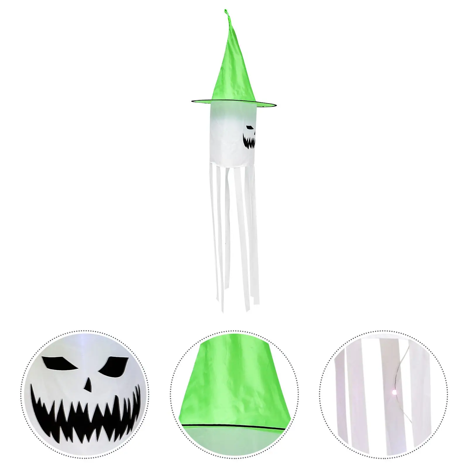 

1 шт. украшение на Хэллоуин, декоративная подвеска в виде ветра, светящаяся подвеска в виде ветра, подвеска в виде ветра