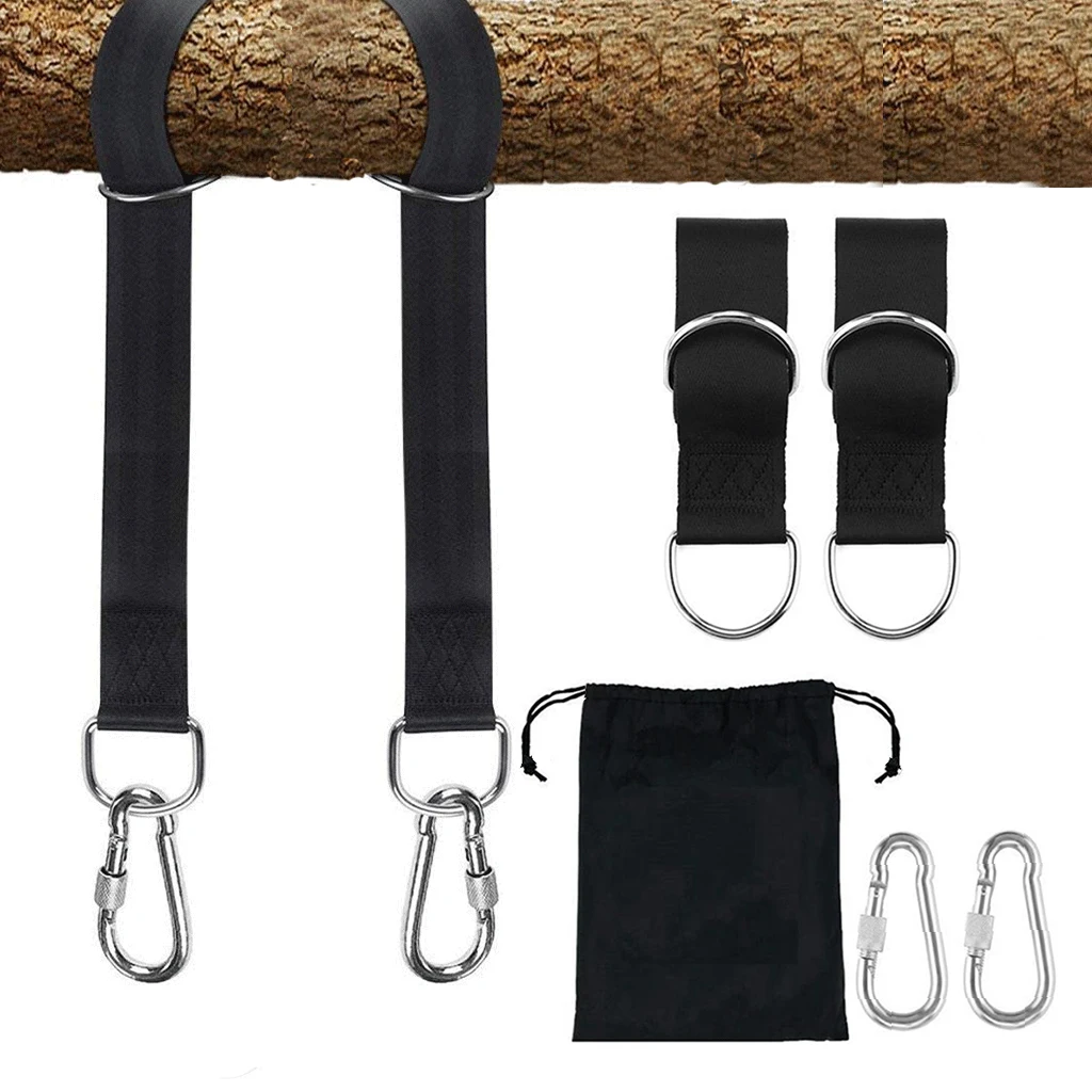 

Набор наружных подвесных ремней на деревья, для сада, патио, качающееся яйцо, кресло, гамак, пояс с сумкой для хранения