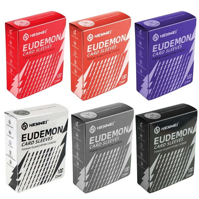 

100pcs Colorful Card Sleeves Magic Board Game Trading Cards Protector Cards Box