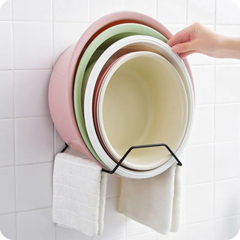 1 шт. настенный Железный крючок прочная наклейка вешалка для ванны умывальника