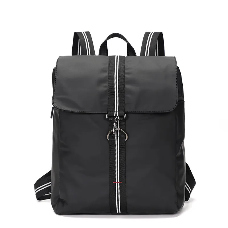 

2021 New Solid Black Men Laptop Backpack women waterproof Nylon school bags for teenage girls boy bookbag Casual Travel backbag