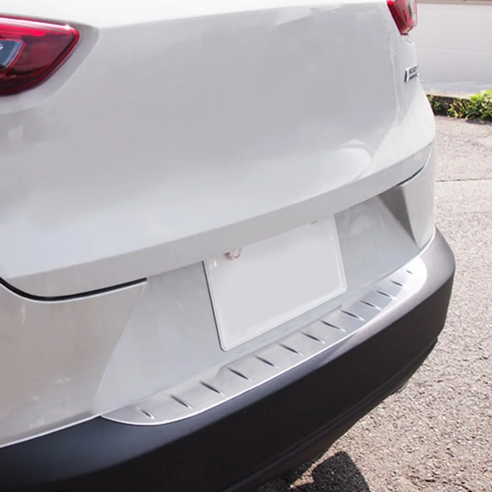 Защитная Накладка на порог заднего бампера для Mazda CX 3 CX3 2016 2017 2018 2019 2020 аксессуары