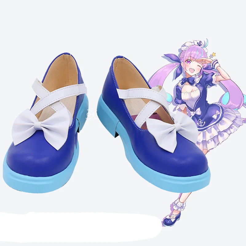 

Minato Aqua Cosplay Boots Anime Shoes Customzied