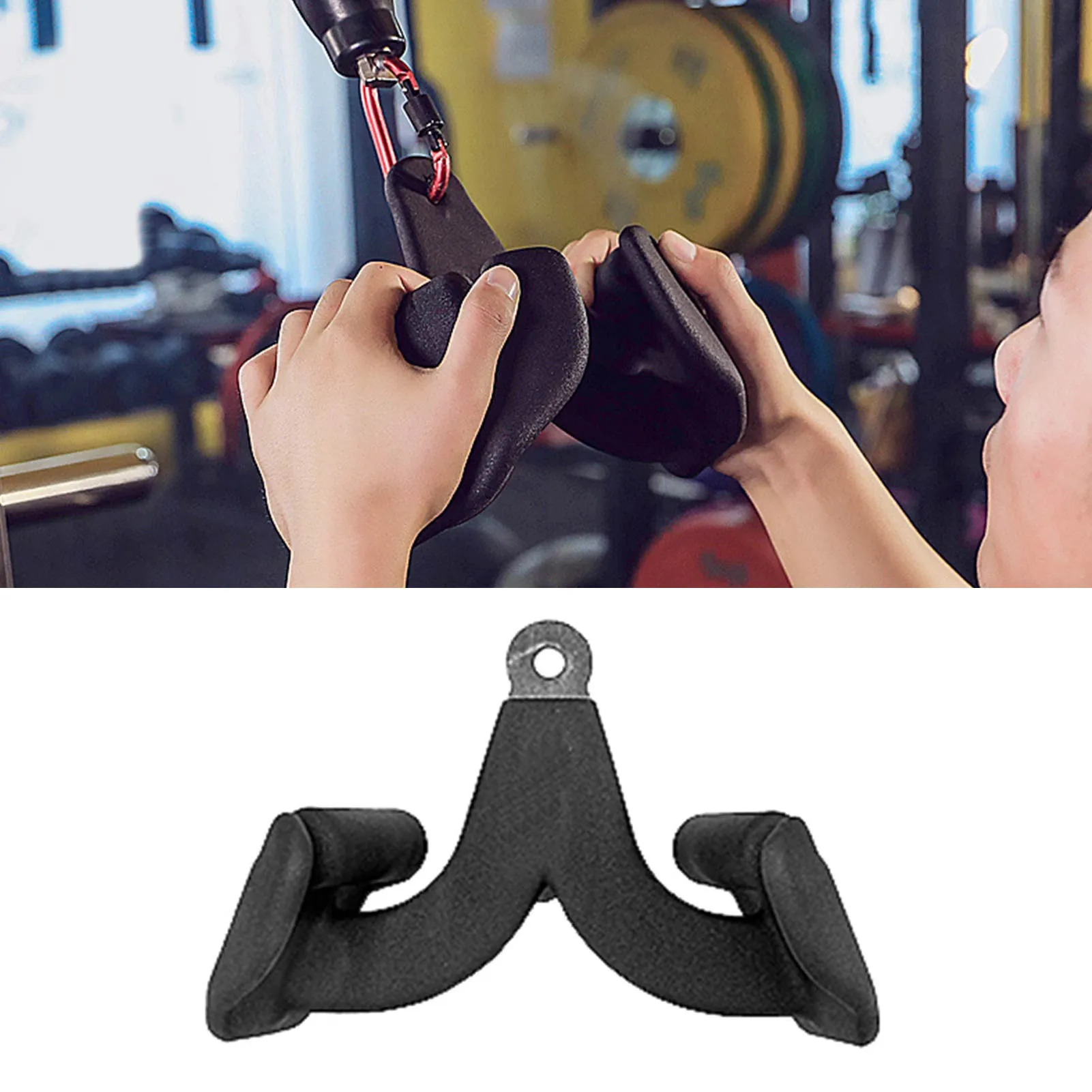 

Fitness High Pull-down Handle Durable Non-slip Pull Back Pull Down Sitting Posture Rowing Low Pull To Grip Back Fitness Rowing