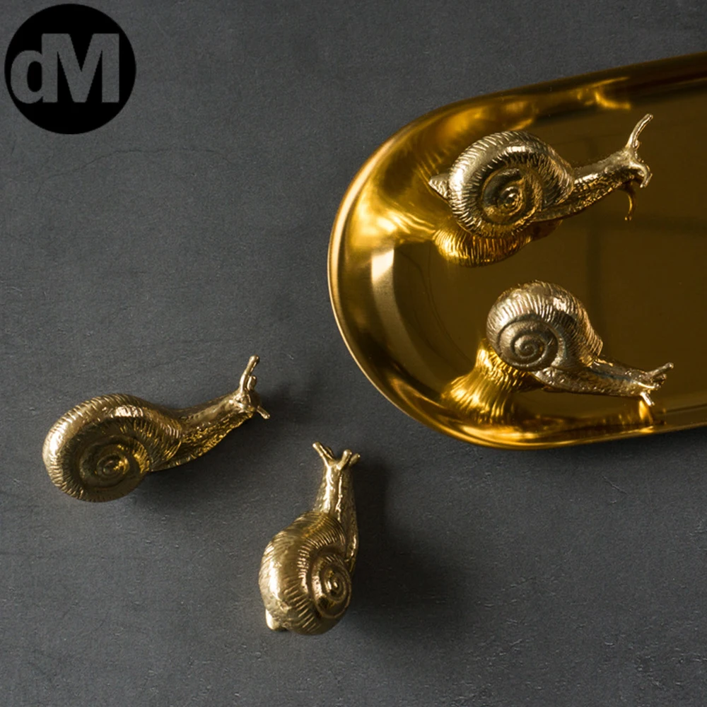 Ящики для шкафов DM 2 10 шт./компл. из твердой латуни с улиткой чистой меди ручки