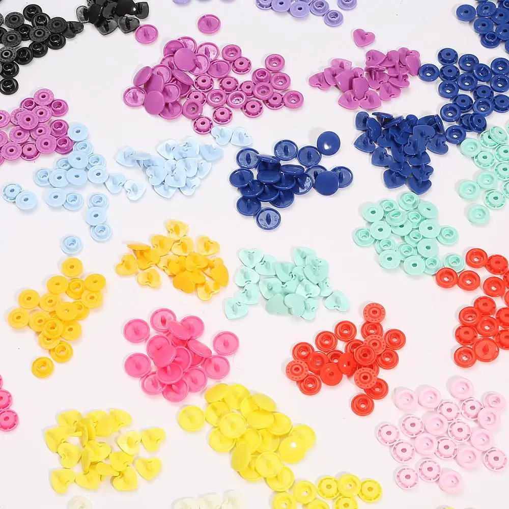 10 комплектов высококачественные пластиковые застежки кнопки в форме