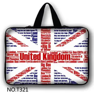 united kingdom flag laptop sleeve case bag notebook carrying case handbag for 11 14 15 macbook air pro asus acer lenovo dell free global shipping