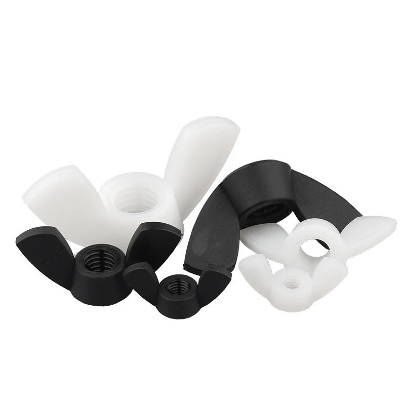 

M3 M4 M5 M6 M8 M10 M12 Nylon Wing Nut Plastic Ingot Nut Plastic Butterfly Type Plastic Screw Cap