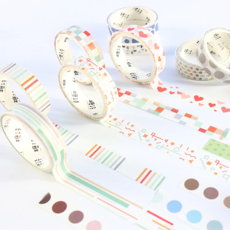 Domikee милые конфеты Японский Офис школа Журнал Планировщик васи ленты рулоны