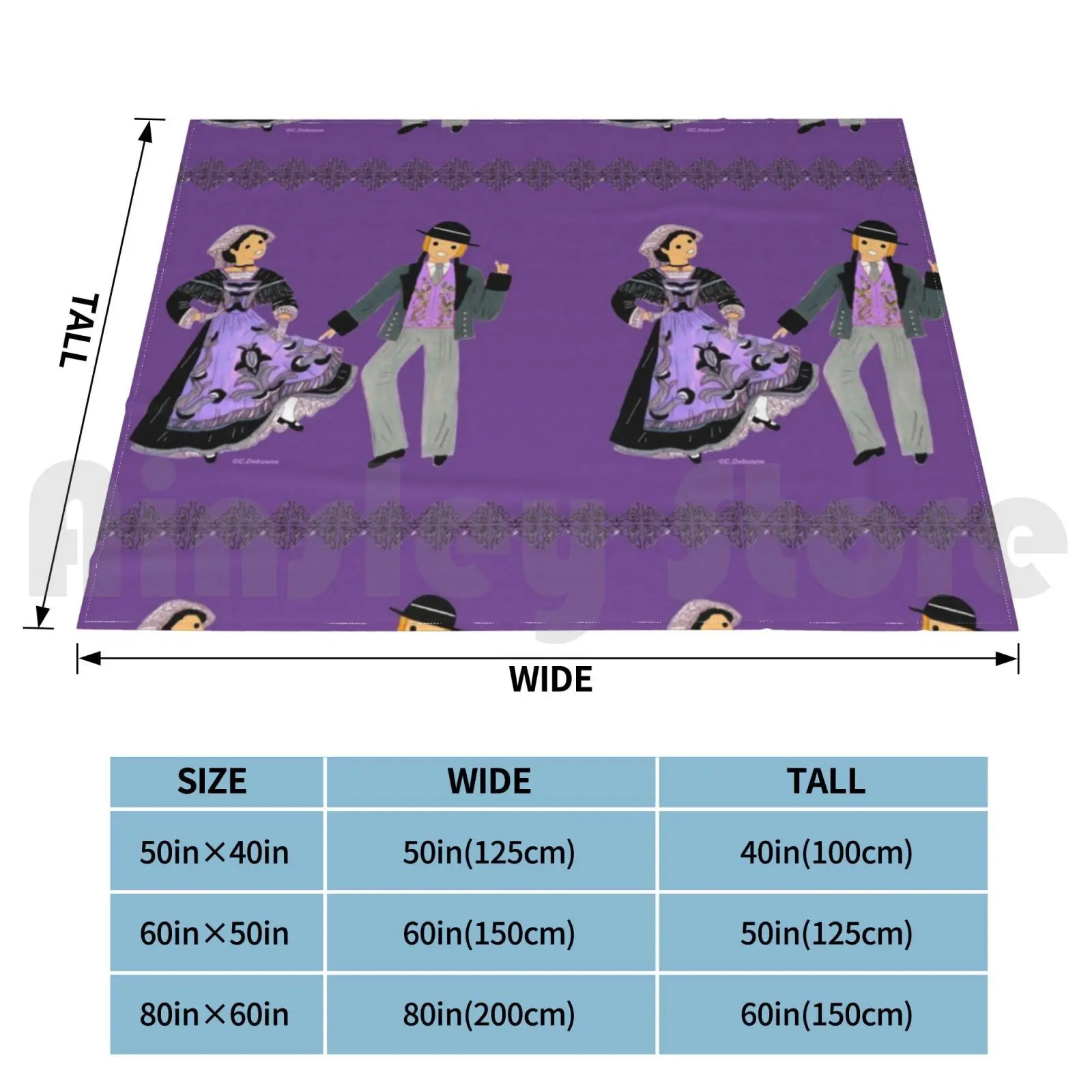 Morbihan Бретань Франция модное одеяло на заказ 3097 бретонские бреттани французские