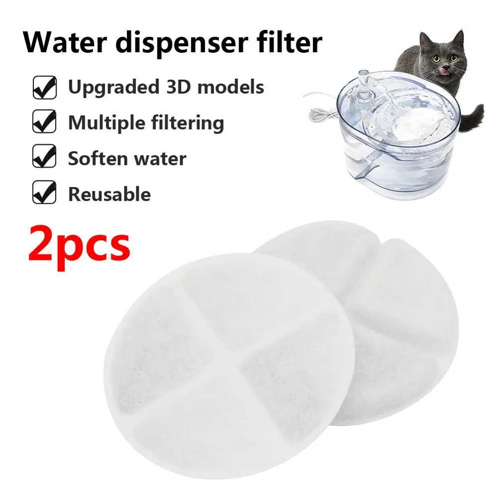 2Pcs Filters Автоматический диспенсер для воды для домашних животных, 2.6л, для кошек, собак, интеллектуальный инфракрасный индукционный Электрический кормушка для воды для домашних животных, кошек, собак - Цвет: 2Pcs Filters