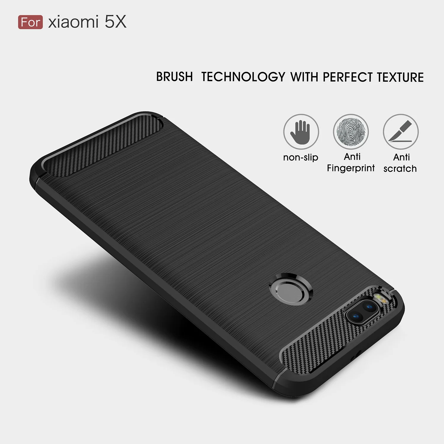 

For Xiaomi MI 5X A1 Soft Shockproof Anti-Knock Phone Cover Carbon Fiber Soft Silicone Phone Case For Xiaomi A1 Carbon Fiber Case
