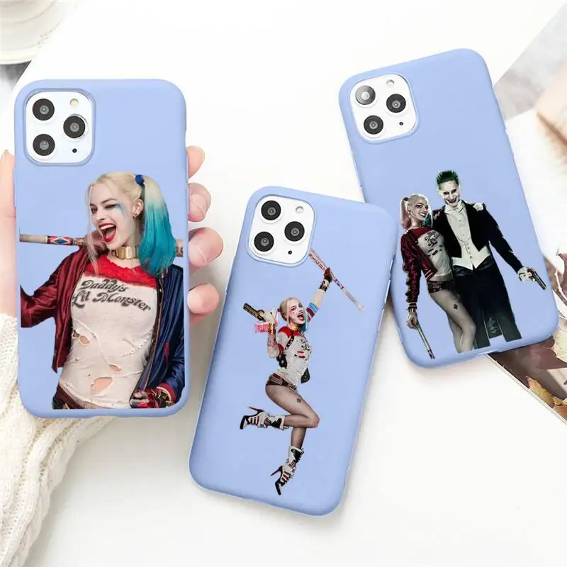 

Crazy Girl Phone Case for iPhone 13 12 mini 11 Pro Max X XR XS 8 7 6s Plus Candy purple Silicone cover