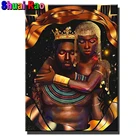 Алмазная живопись 5D сделай сам, Набор для вышивки крестиком в африканском стиле, квадратная вышивка, картина Стразы в подарок