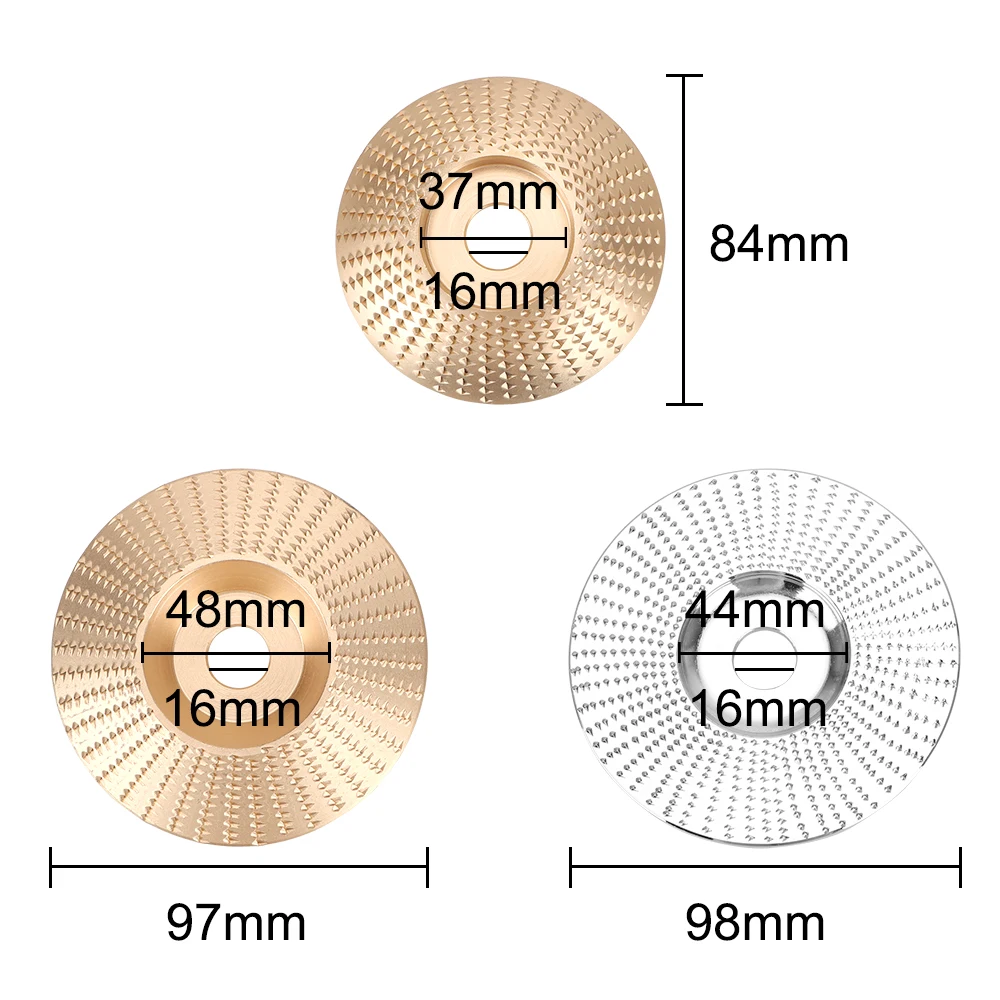 

4 inch Abrasive Disc Tool Sanding Wood Carving Tool Wood Grinding Wheel Rotary Disc For Angle Grinder Bore High Quality