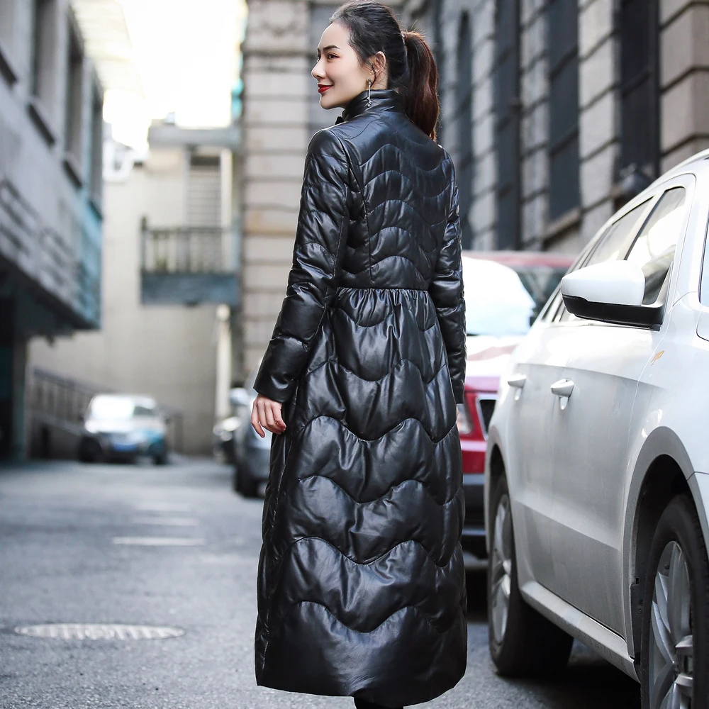 

Winter Autumn Real Genuine Leather Jacket Women Clothes 2020 Sheepskin Down Coat Korean Vintage Thick Women Tops Ar16d17256