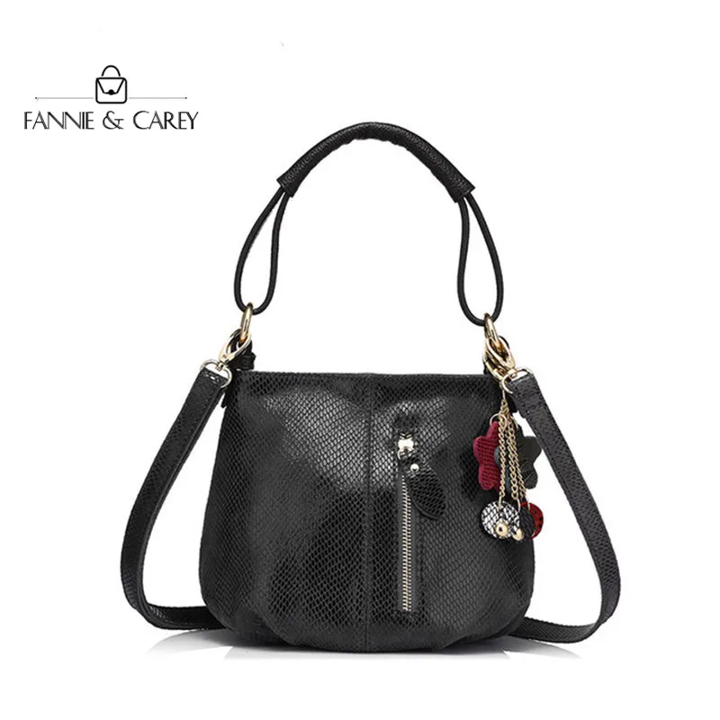 Модные маленькие черные кожаные женские сумки на плечо роскошные дизайнерские