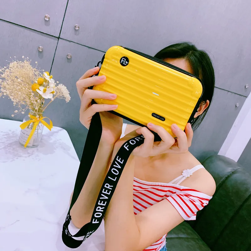 Роскошные сумки-тоуты в форме чемодана миниатюрная сумка из искусственной кожи