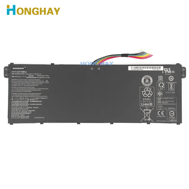 Аккумулятор HONGHAY AP16M5J для Acer Aspire 3 A314 31 A315 21 5 51 1 A515 Series KT.00205.004|Аккумуляторы