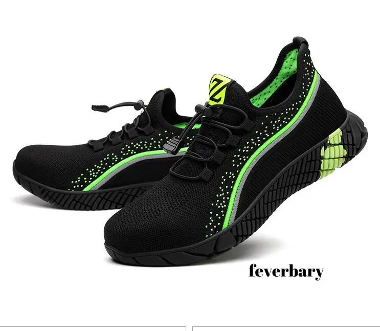 

Breathable wrok shoes Men Safety Shoes lightweight Boots Steel Toe Cap Men Boots Indestructible Shoes Puncture-Proof Work Sneake