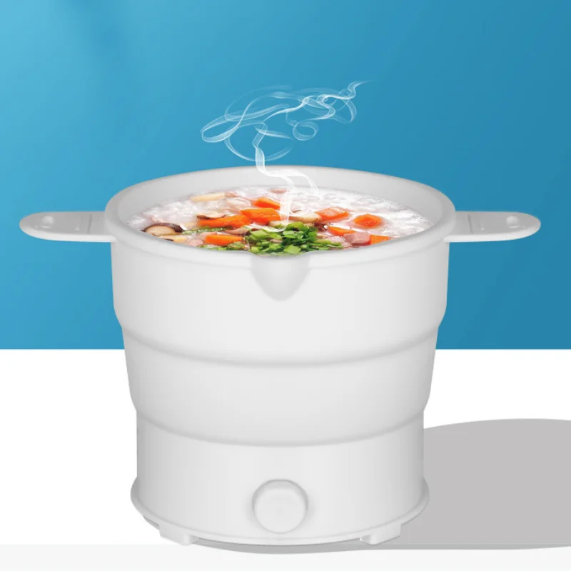 

Folding Electric Cooker Pot Multifunction Mini Hot Rice Student Dormitory Noodle For Kitchen Home Travel EU US 800w