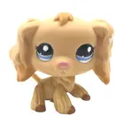 LPS CAT Littlest pet shop, игрушки с брызгой головой, кокер-спаниель светильник-коричневая собака с Карамель-загаром, длинные волосы, уши, рождественские подарки, игрушки
