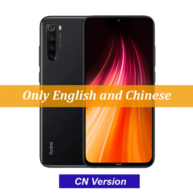 Смартфон Xiaomi Redmi Note 8 с глобальной прошивкой, 4 ГБ, 64 ГБ, 48 МП, четырехъядерный процессор Snapdragon 665, четыре ядра, дисплей FHD 6,3 дюйма, QC 3,0 - Цвет: CN Gray