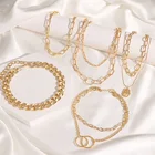Женское винтажное ожерелье VKME с золотым крестом, длинная цепочка в богемном стиле, многослойная подвеска с буквами, очаровательные ожерелья, ювелирные изделия 2021
