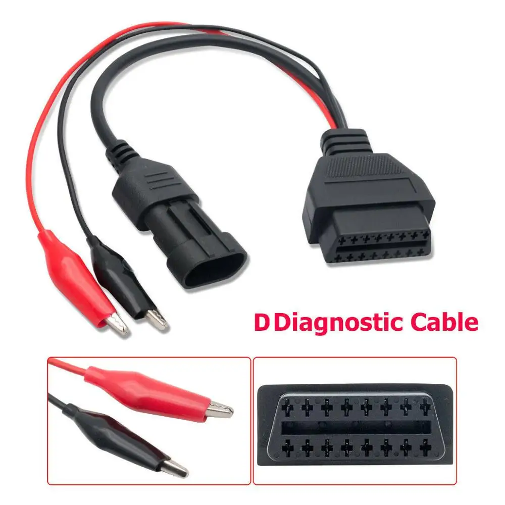 Бесплатная доставка для FIAT Lancia Alfa Romeo 3 Pin папа к OBD OBD2 Женский автомобильный