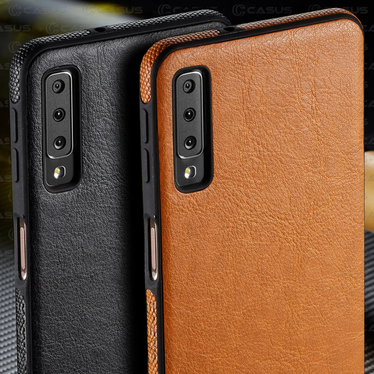 Для Samsung Galaxy A7 2018 чехол A750 роскошная винтажная задняя крышка из искусственной