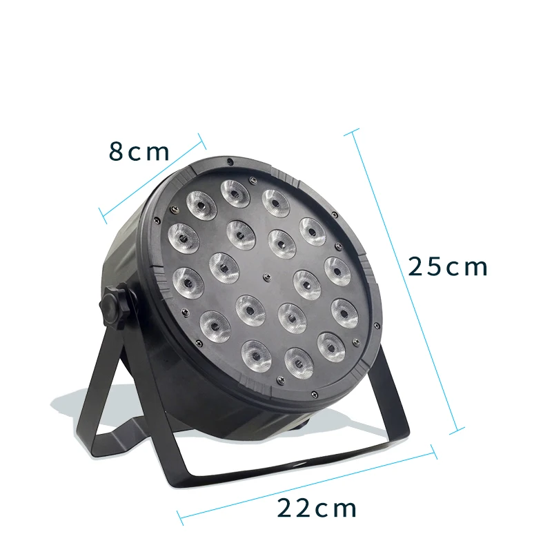 16Pcs/lots 18x12W 4in1 Flat LED PAR With dmx512 Control DJ Wedding Professional Stage Lighting Led Par Light RGBW 4 in 1 | Освещение