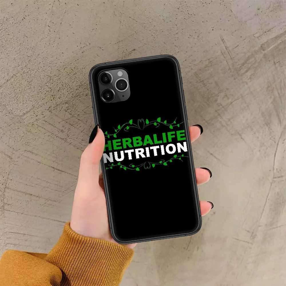 

Herbalife Luxury Phone Case For Iphone 4 4s 5 5S SE 5C 6 6S 7 8 Plus X XS XR 11 12 Mini Pro Max 2020 black Funda Painting Prime