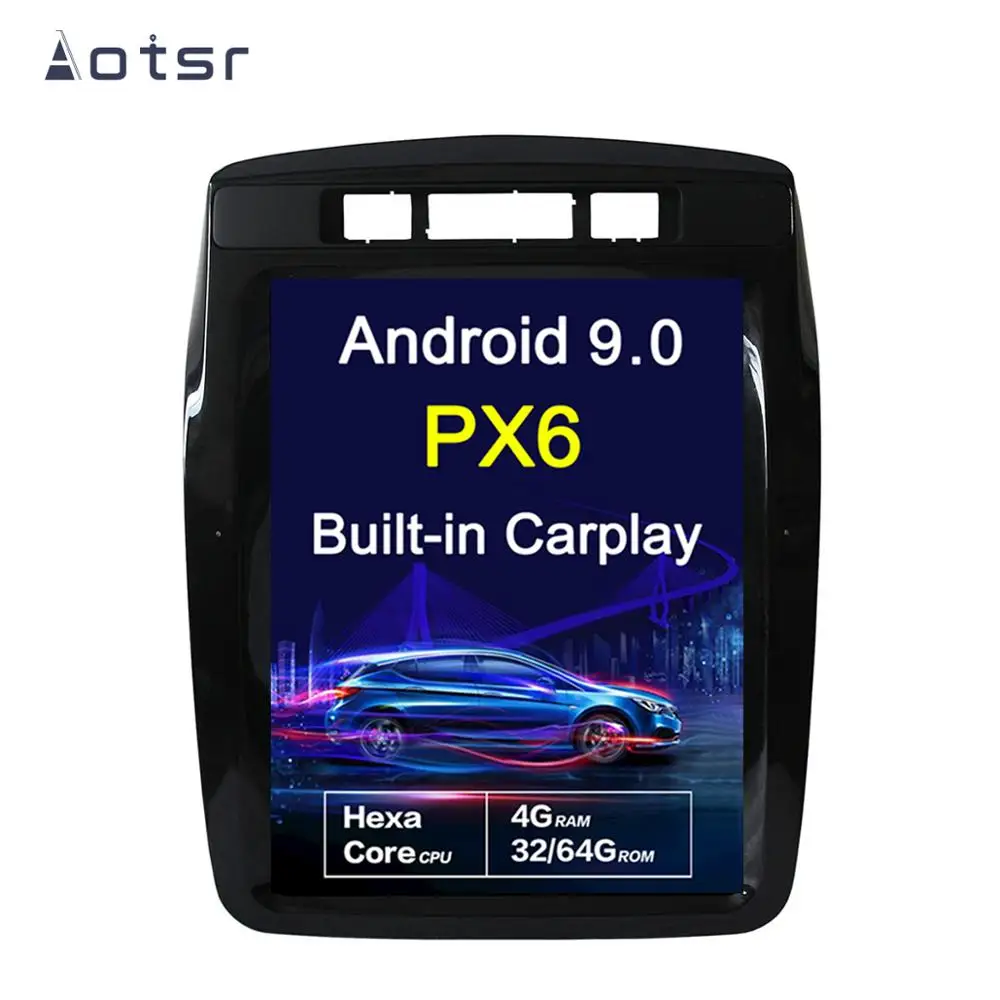 Автомобильный мультимедийный плеер Tesla style Android 9 0 вертикальный экран 10 4 дюйма GPS