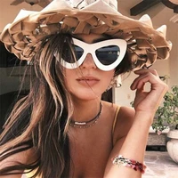 2021 fashion vintage ladies sexy cat eye sunglasses women luxury retro big frame sun glasses gafas oculos de sol feminino shade