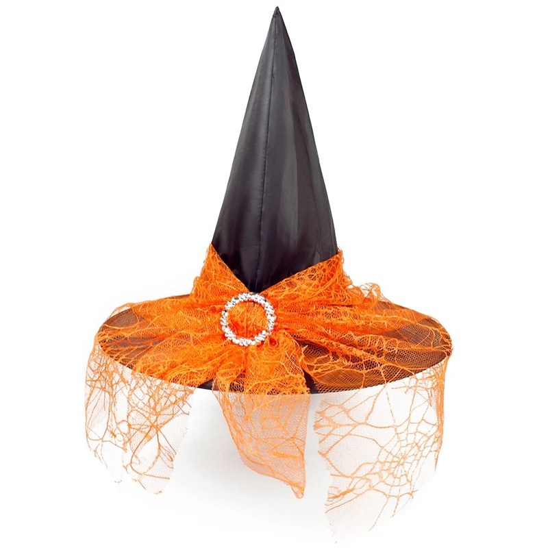 

12Pcs Halloween Decoration Props Witch Hat Adult Children Cosplay Witch Headdress
