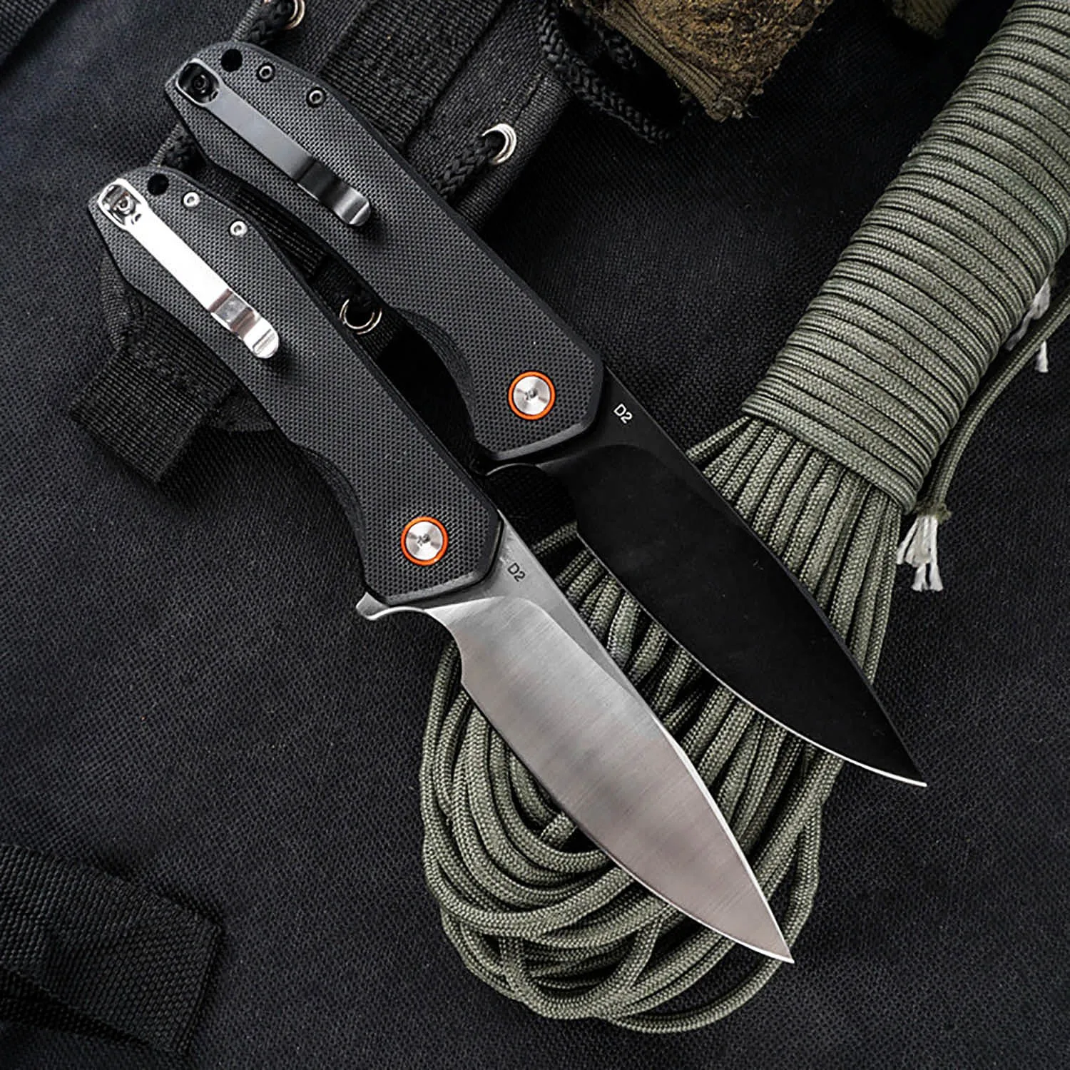 Складной нож FREETIGER карманный клип с рукояткой G10 лезвие D2 для ежедневного