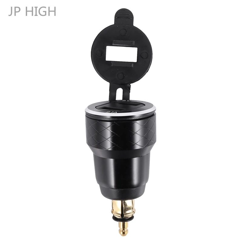 

Двойной адаптер 5 в 2,1 а Din к Usb, Европейское Usb-зарядное устройство из алюминиевого сплава для мотоцикла, разъем питания для розетки стандарта...