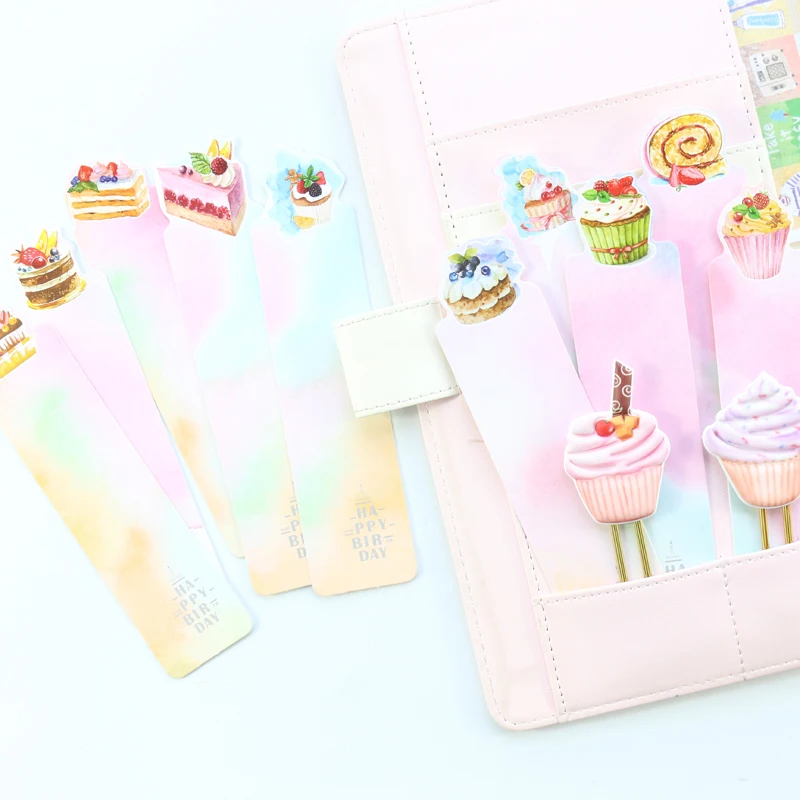 Domikee милые Креативные торты форма офисные школьные закладки для книг kawaii
