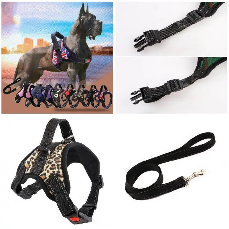 Шлейка-жилетка для домашних животных сетчатая светоотражающая лента дышащий