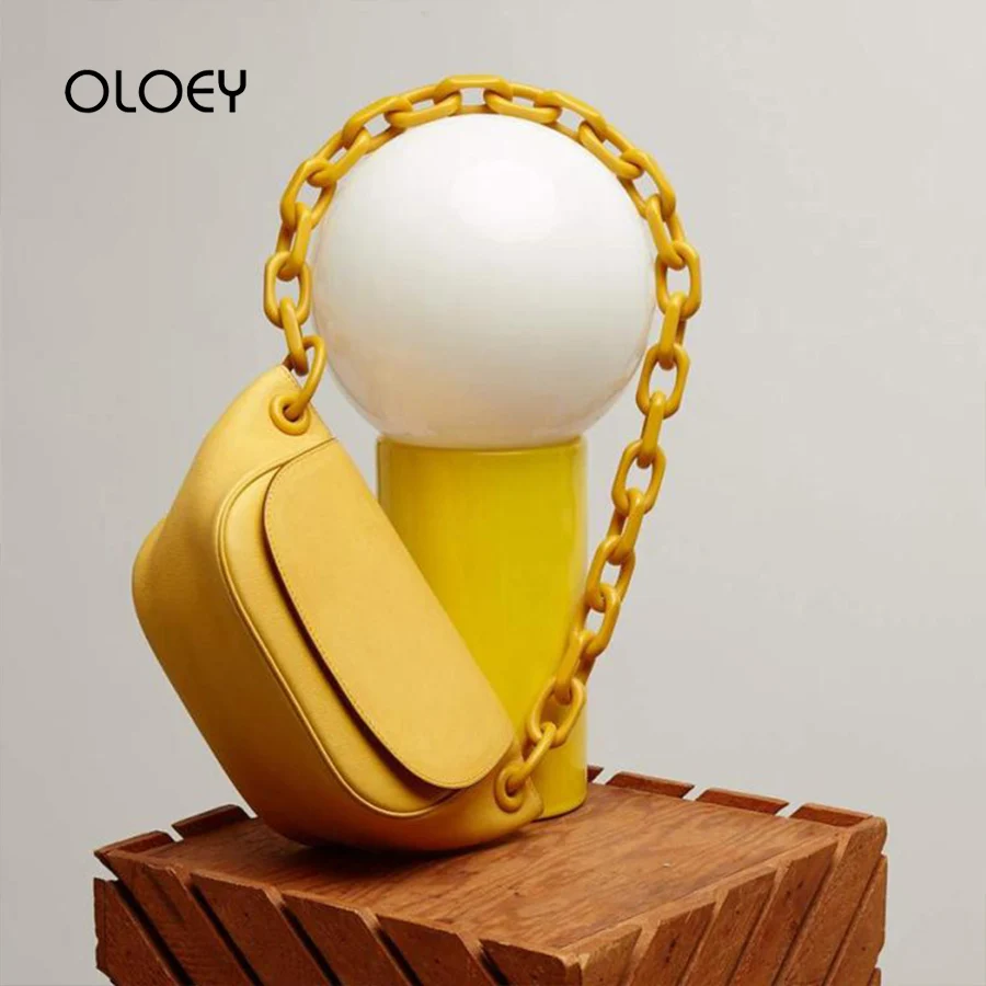 Винтажная модная сумка на плечо с акриловой цепочкой новинка 2019 роскошные сумки