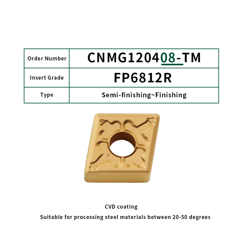 FivePears 10 шт. CNMG120404/08 12-MA MS TM ZEM ZPM внешний твердосплавный инструмент для обработки деталей вращения вставки токарно-винторезные станки с ЧПУ с резьбовой головкой, режущий инструмент