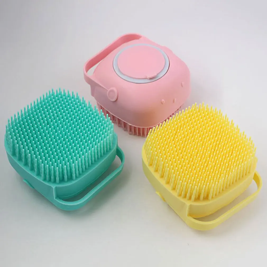Массажная силиконовая щетка для ванны со скрытым отверстием купания и