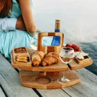 2021Summer портативный Оригинальный деревянный винный стол для пикника на открытом воздухе, Деревянный Мини-стол для пикника, легко носить с собой фрукты, овощи для вечерние