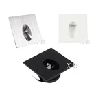 Светодиодный светильник для лестницы, алюминиевая квадратная и круглая настенная лампа, встраиваемая Светодиодная лампа для ступенек, освещение для дорожек, настенных углов, настенный светильник