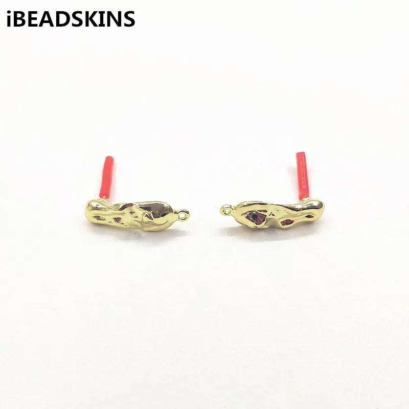 Новое поступление! 24X8mm 100 Шт Нерегулярные Форма серьги гвоздики в форме для