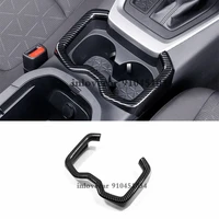 for toyota rav4 rav 4 2019 2020 abs carbon fibre front water cup holder protection moulding cover trim sticker accessories 1pcs
