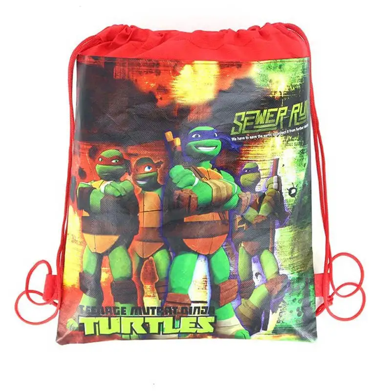 1 шт. ниндзя черепаха сумка на шнурке для детей мальчиков и девочек Дорожная