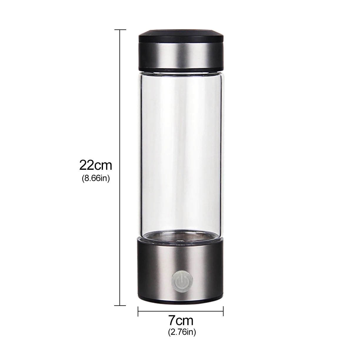 

Hydrogen Generator Cup Water Filter 3mins 420ML Alkaline Maker Hydrogen-Rich Water Portable Bottle Lonizer Pure H2 SH5